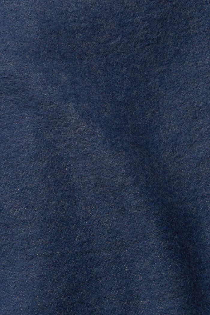 Ponczo z frędzlami, PETROL BLUE, detail image number 2