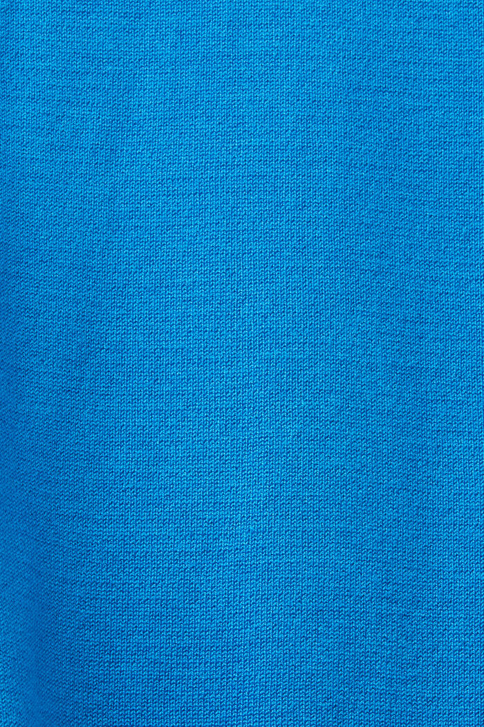 Sweter z półgolfem, LENZING™ ECOVERO™, BLUE, detail image number 5