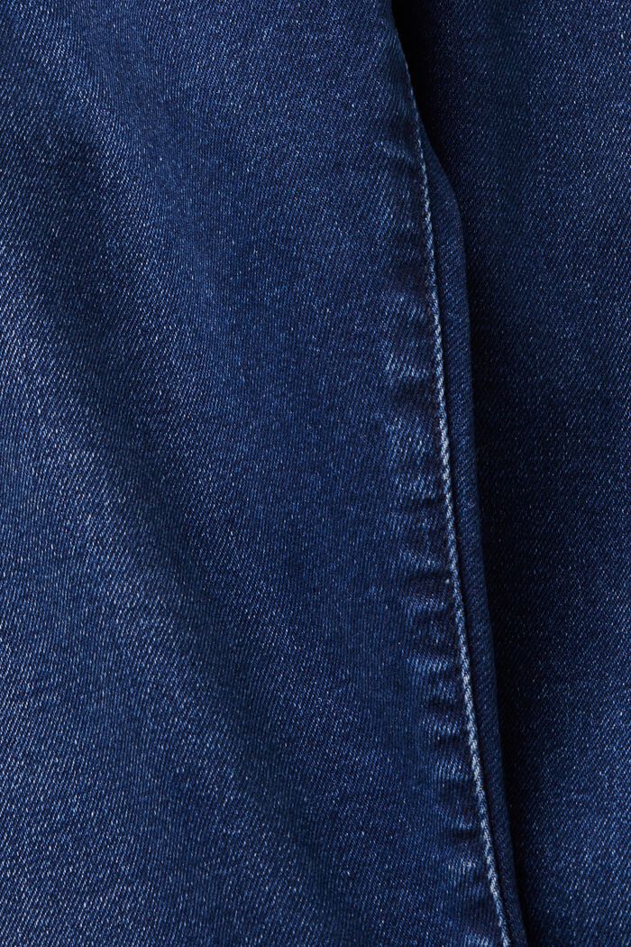 Dżinsy z średniowysokim stanem, fason slim fit, BLUE DARK WASHED, detail image number 6