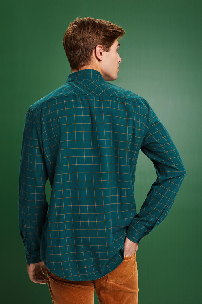 Koszula flanelowa w kratkę, fason regular fit, EMERALD GREEN, detail image number 2