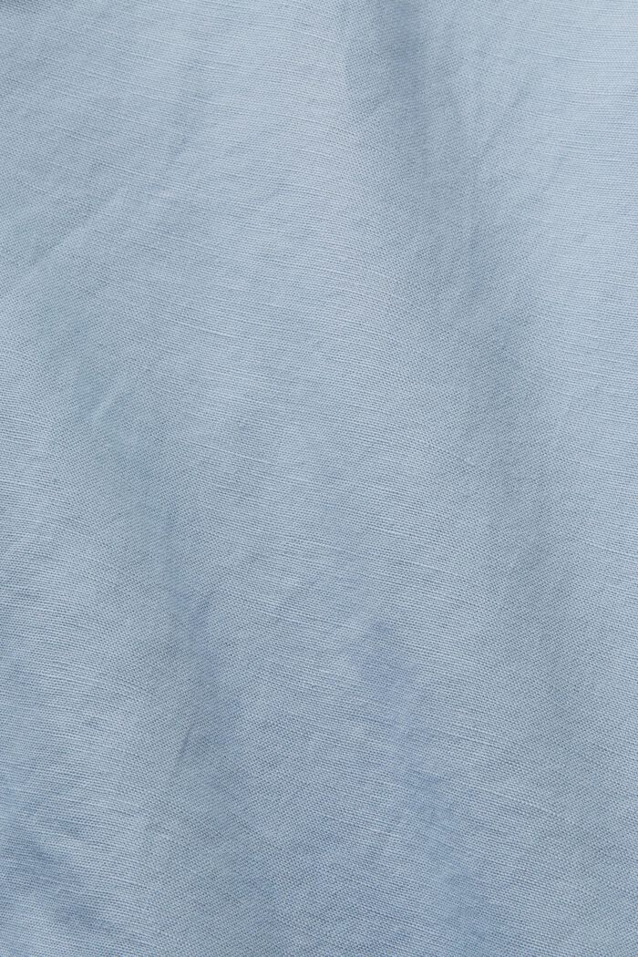 Szorty z wiązanym paskiem, mieszanka bawełny i lnu, LIGHT BLUE LAVENDER, detail image number 5