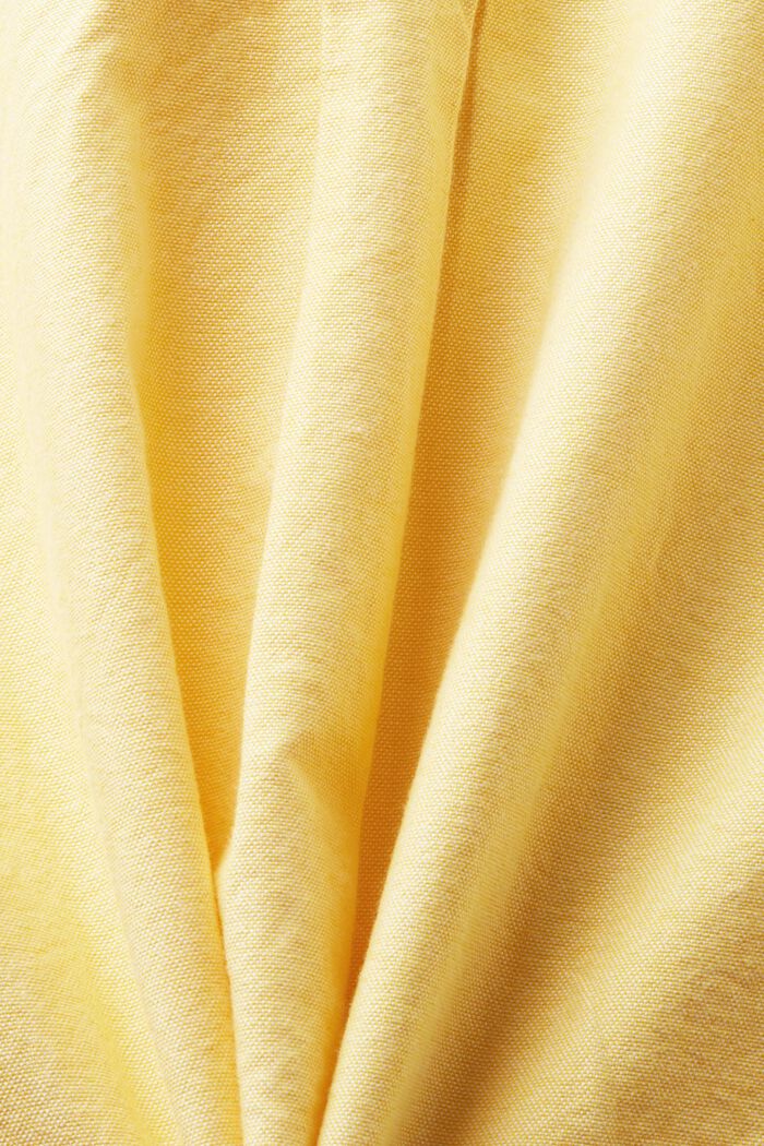 Bawełniana koszula z tkaniny Oxford, YELLOW, detail image number 6