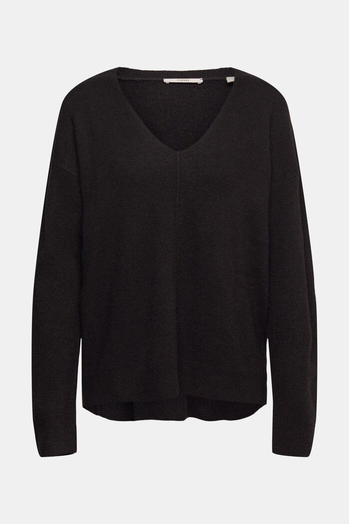 Z wełną: puszysty sweter, BLACK, detail image number 2