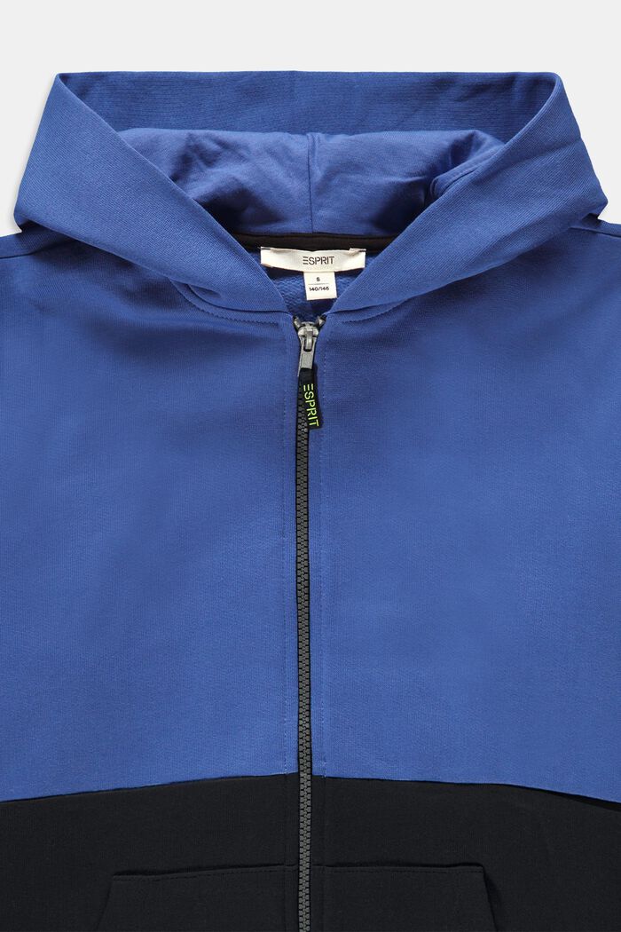 Bluza z kapturem zapinana na zamek, BLUE, detail image number 2