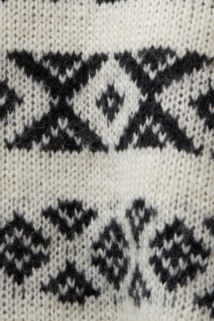Żakardowy sweter z golfem z mieszanki wełnianej, ICE, detail image number 6