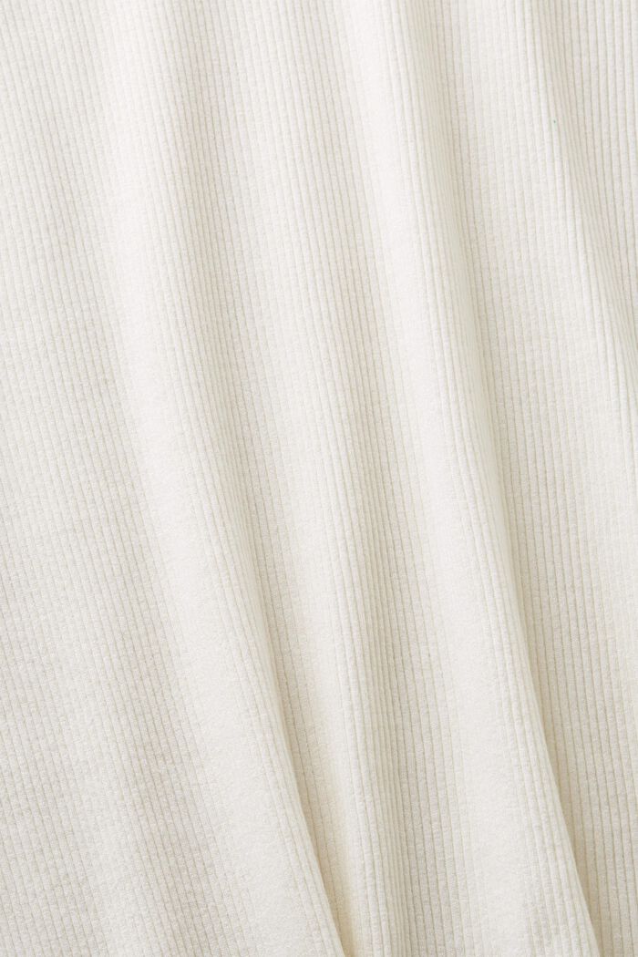 Bluzka z długim rękawem z jerseyu z prążkowanej dzianiny, ICE, detail image number 5