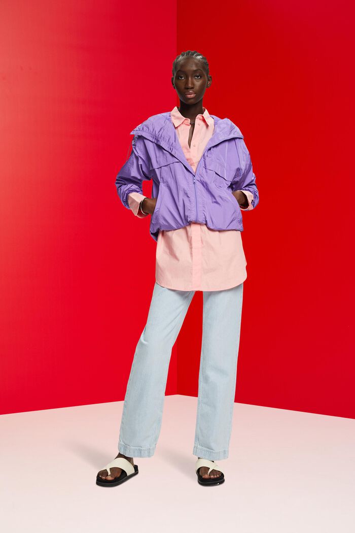 Bluzka koszulowa oversize, PINK, detail image number 1