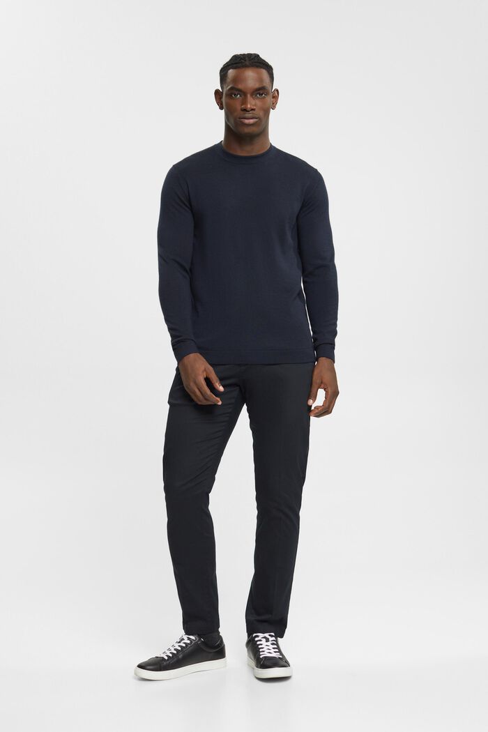 Wełniany sweter, BLACK, detail image number 4