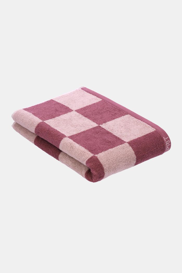 Ręcznik w kratkę, 100% bawełna, BLACKBERRY, detail image number 1