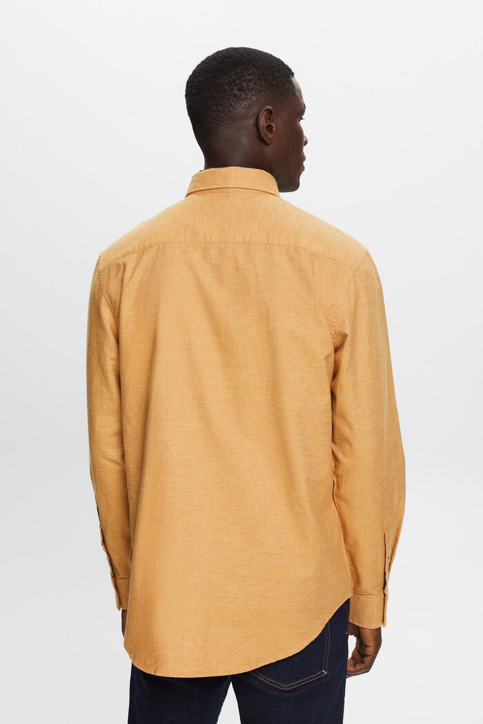 Melanżowa koszula, 100% bawełny, CAMEL, detail image number 3