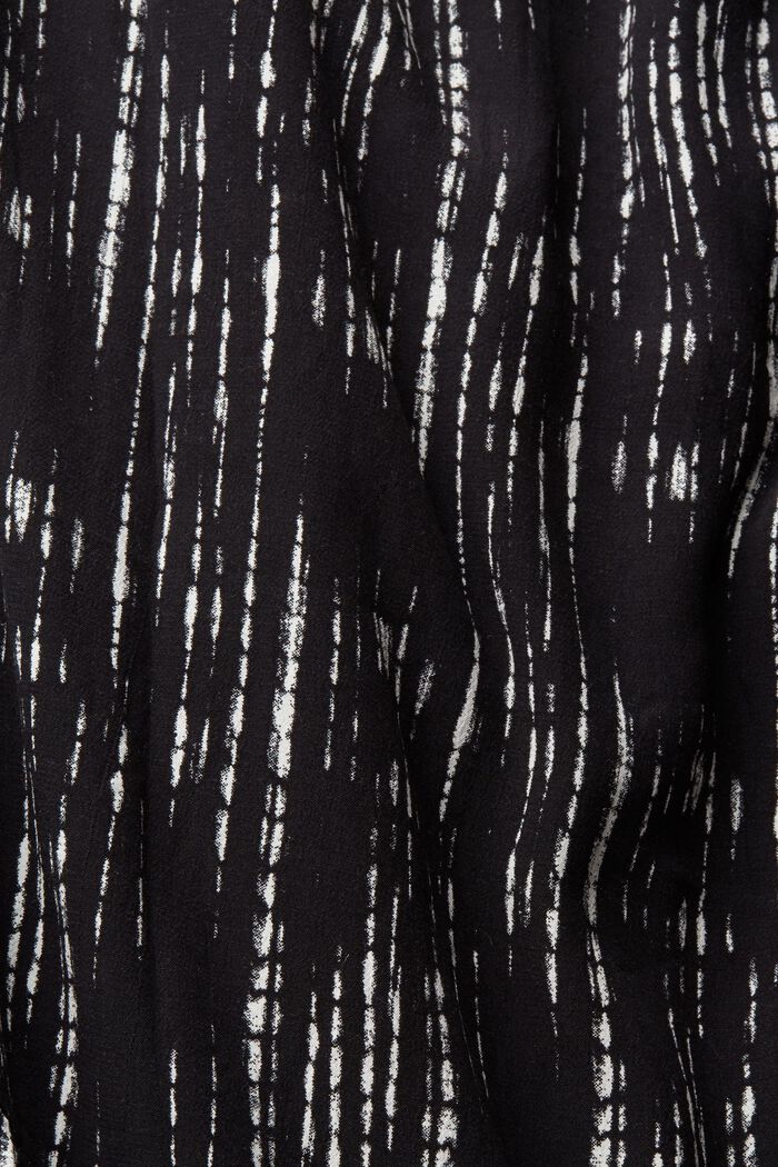 Wzorzysta koszulowa sukienka, BLACK, detail image number 4