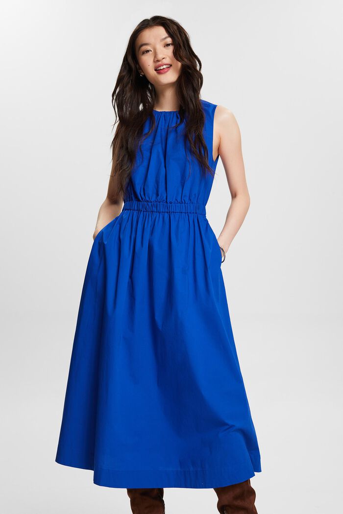 Sukienka midi bez rękawów, BRIGHT BLUE, detail image number 0