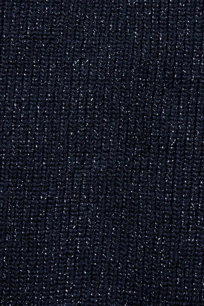 Dzianinowa spódnica mini z lamy, NAVY, detail image number 5