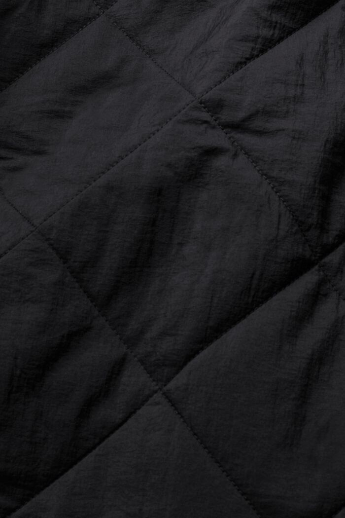 Pikowana kurtka o szerokim kroju, BLACK, detail image number 5