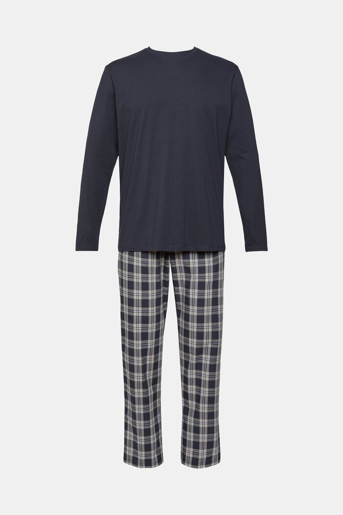 Piżama, spodnie w kratkę, NAVY, detail image number 2