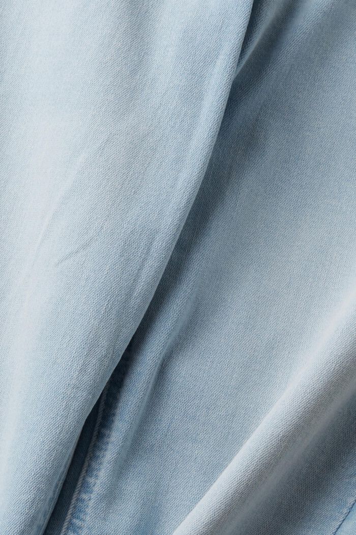 Elastyczne dżinsy ze średniowysokim stanem, fason slim fit, BLUE BLEACHED, detail image number 6
