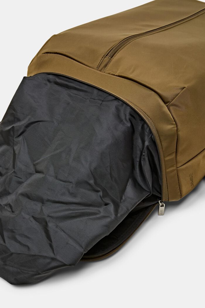 Plecak z wytrzymałej tkaniny z suwakami, LIGHT KHAKI, detail image number 1