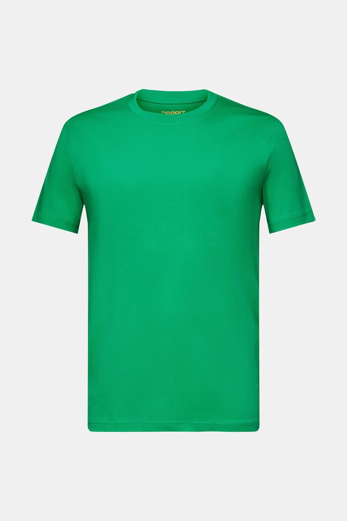 T-shirt z okrągłym dekoltem z dżerseju, NEW GREEN, detail image number 5