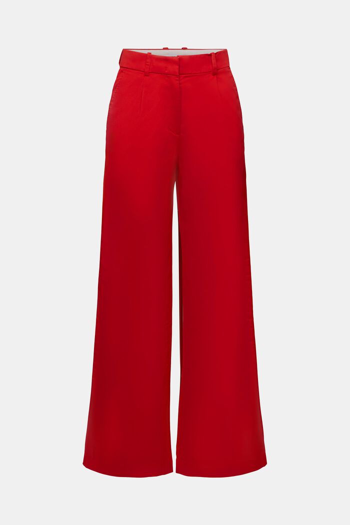 Spodnie chino z szerokimi nogawkami, DARK RED, detail image number 6