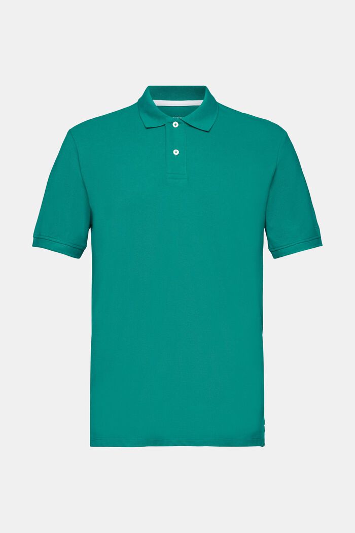 Koszulka polo, fason slim fit, EMERALD GREEN, detail image number 7