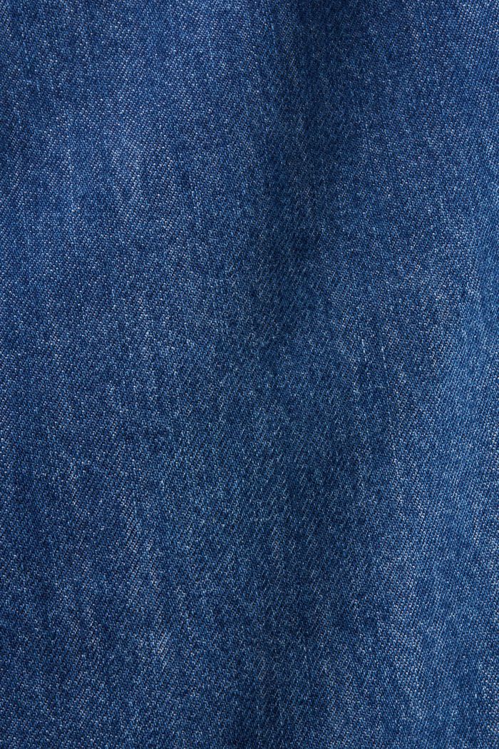 Spódnica midi z asymetrycznym pasem, BLUE DARK WASHED, detail image number 6