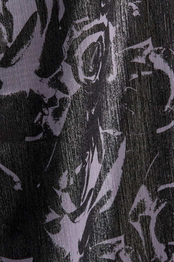 Szyfonowa sukienka maxi z nadrukiem, BLACK, detail image number 5