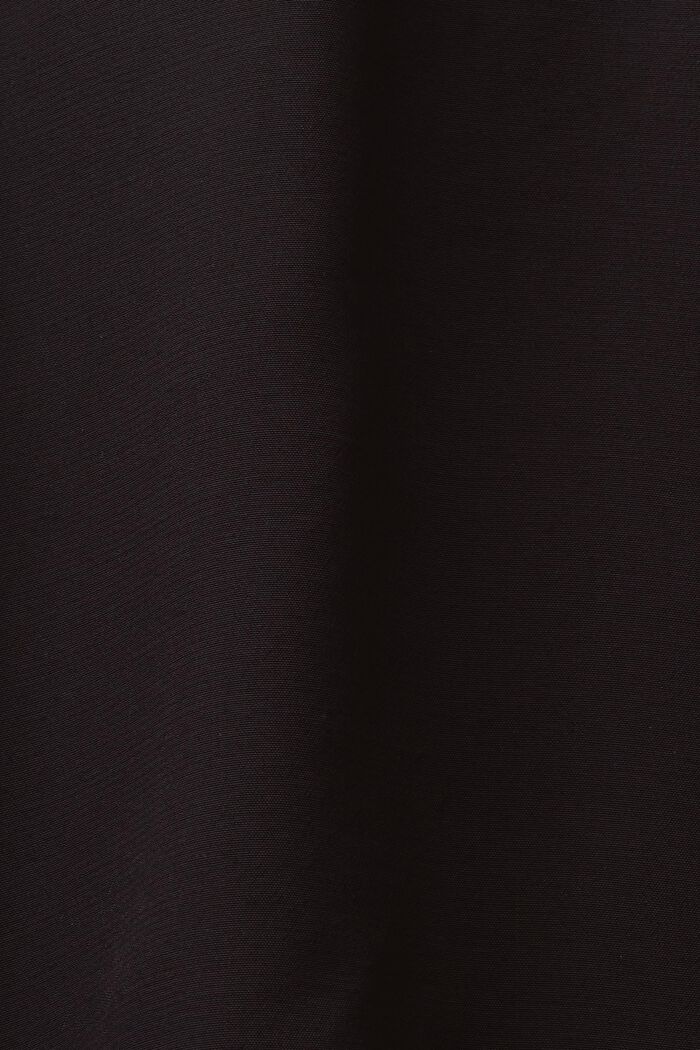 Spódnica mini z o linii A z krepy, BLACK, detail image number 5
