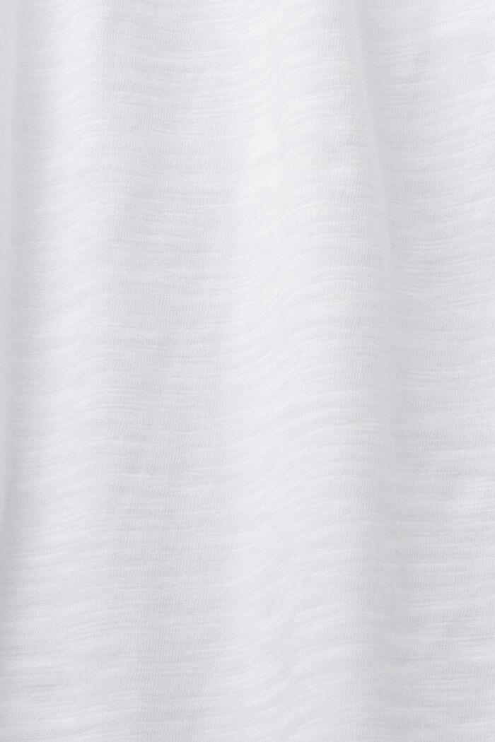 Rozszerzana koszulka, 100% bawełna, WHITE, detail image number 5