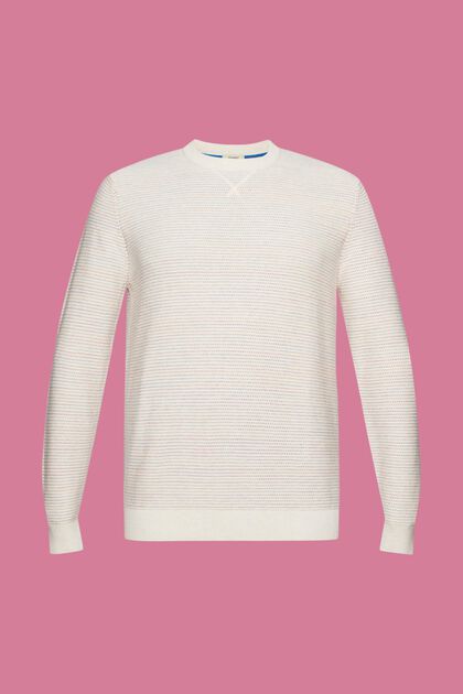 Sweter w kolorowe paski z bawełny organicznej