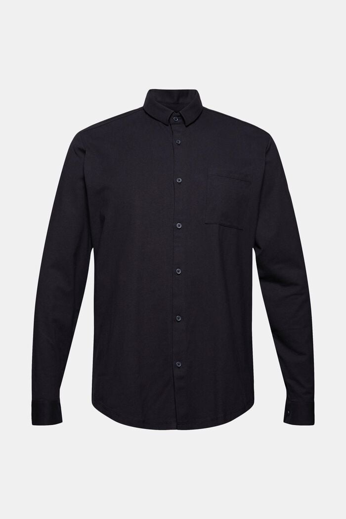 Dżersejowa koszula z technologią COOLMAX®, BLACK, overview