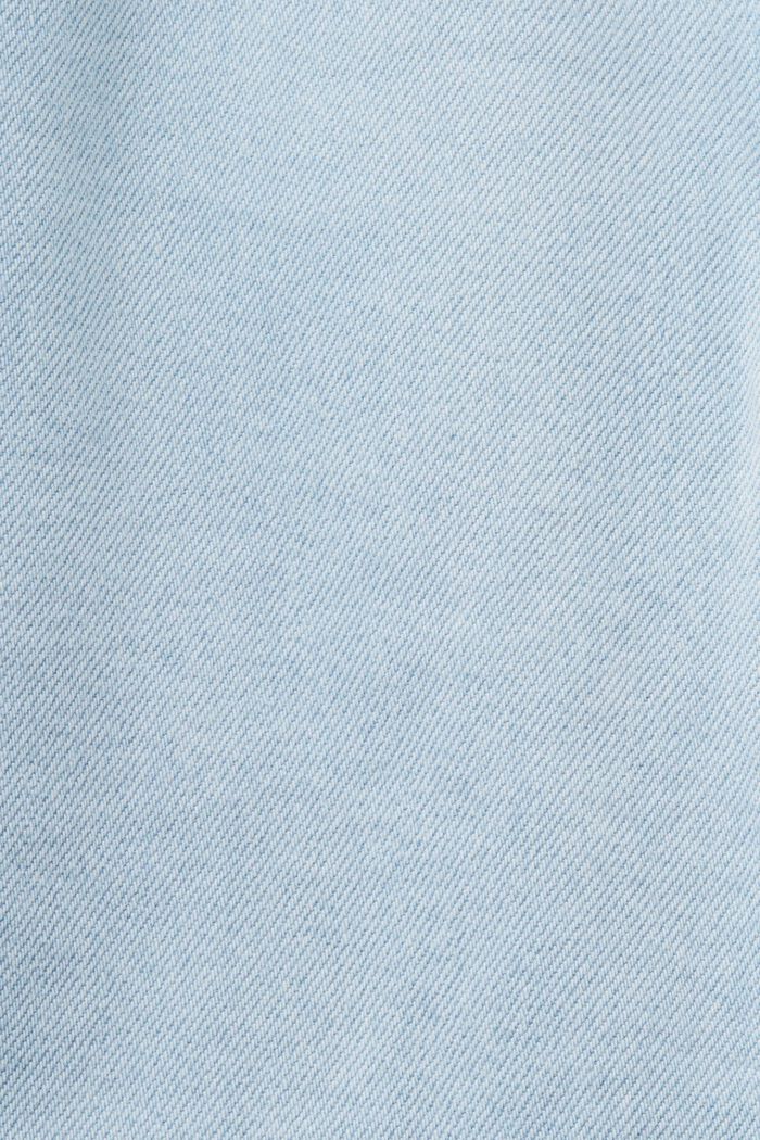 Dżinsowa spódnica mini ze średnim stanem, BLUE BLEACHED, detail image number 6