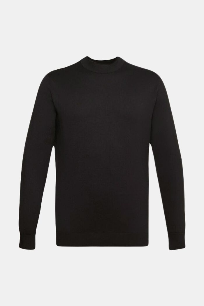 Sweter z dzianiny, BLACK, detail image number 7