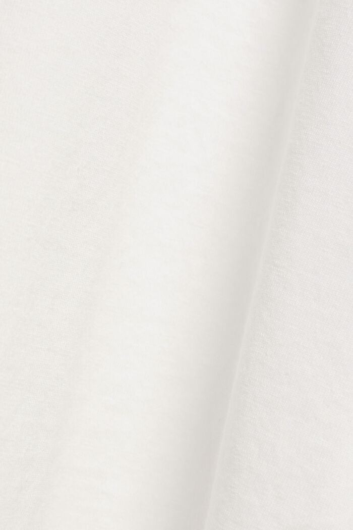 Koszulka z długim rękawem i guzikami, OFF WHITE, detail image number 6