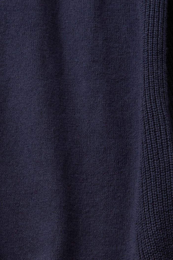 Sweter z delikatnym splotem, NAVY, detail image number 5