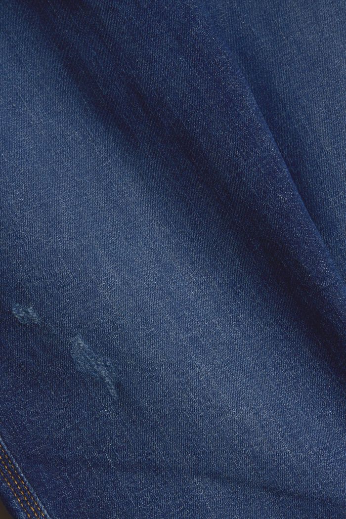 Dżinsy z efektami znoszenia z bawełny ekologicznej, BLUE LIGHT WASHED, detail image number 4
