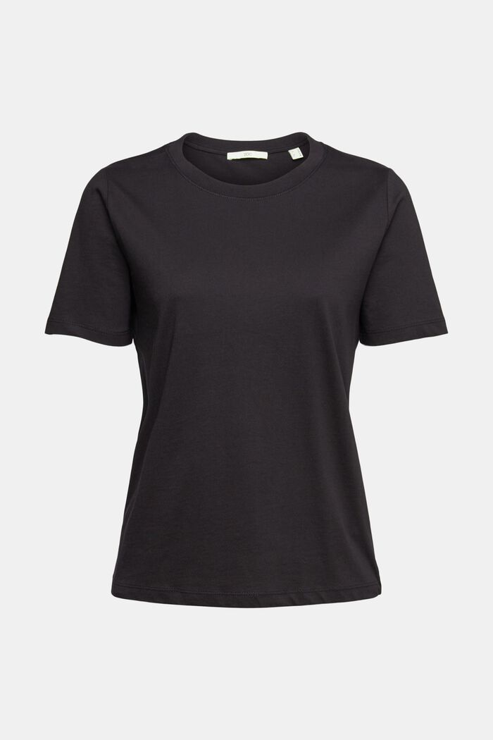 Jednokolorowy T-shirt, BLACK, detail image number 2