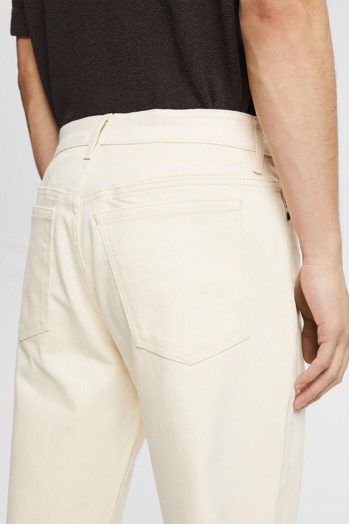 Spodnie marchewki z bawełny ekologicznej, OFF WHITE, detail image number 5