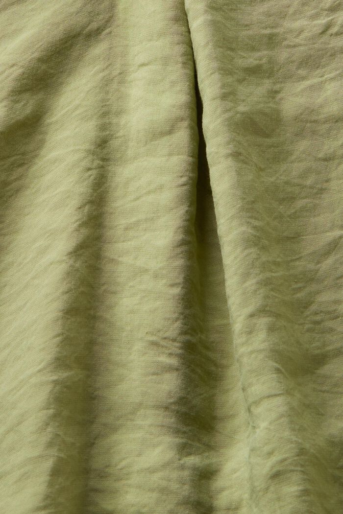 Bluzka z długim rękawem i dekoltem w serek, LIGHT KHAKI, detail image number 4