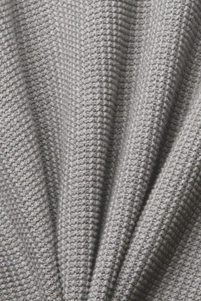 Sweter z czystej bawełny, MEDIUM GREY, detail image number 1