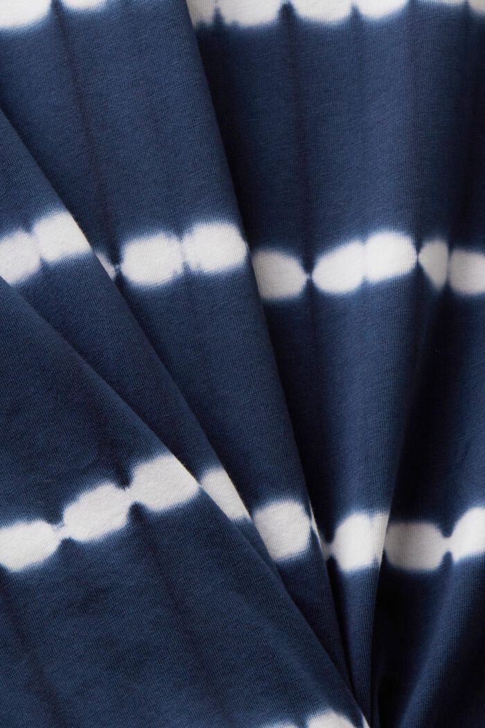 Bawełniana koszulka polo z batikowym wzorem, NAVY, detail image number 5