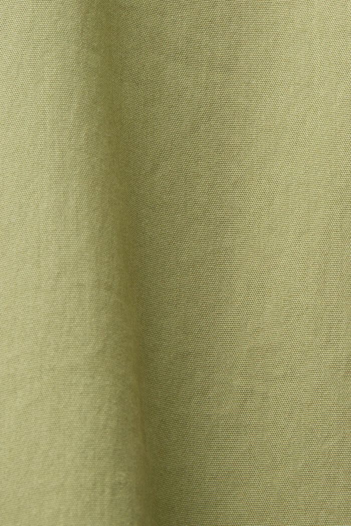 Szorty na gumce z popeliny bawełnianej, LIGHT KHAKI, detail image number 6
