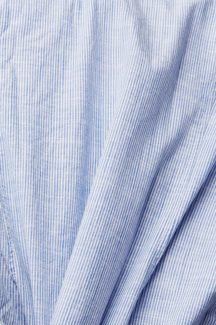 Pasiasta koszula z małymi motywami, BRIGHT BLUE, detail image number 4