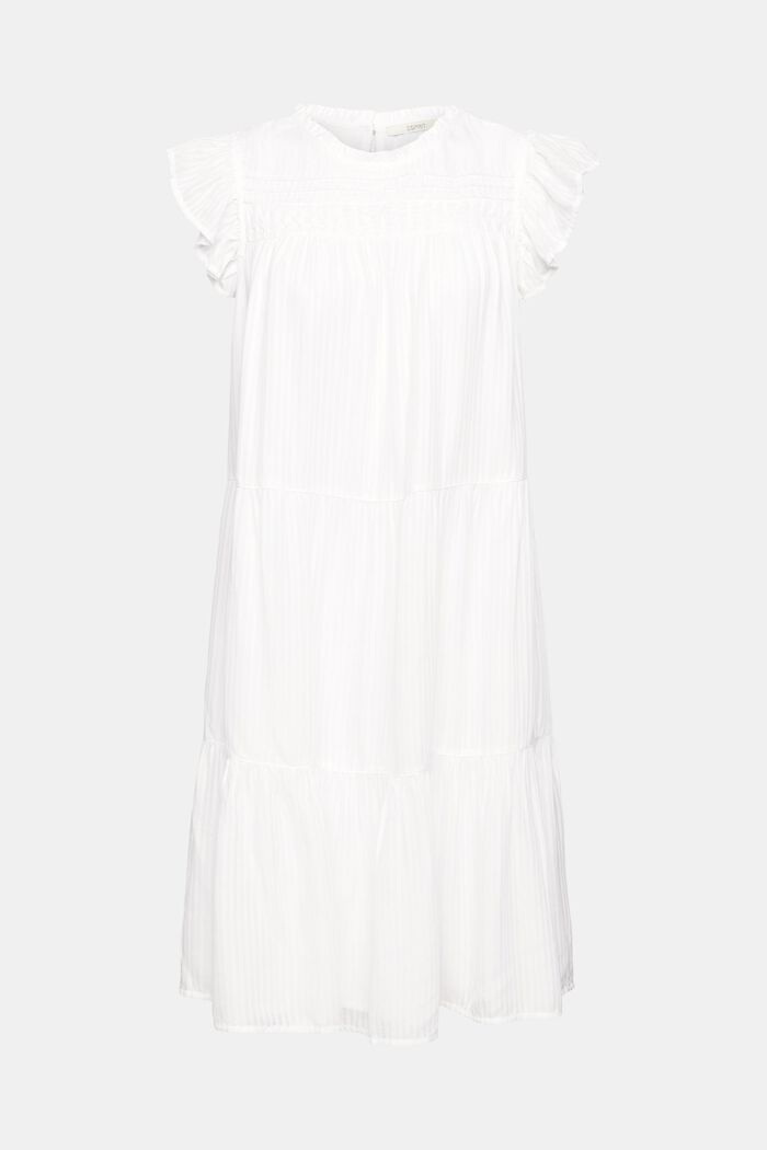 Sukienka w delikatne paski, WHITE, detail image number 7