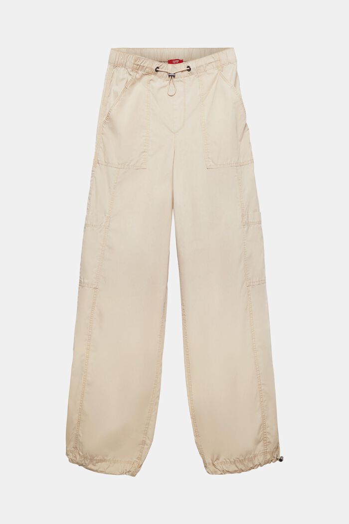 Spodnie bojówki na gumce, 100% bawełny, SAND, detail image number 7
