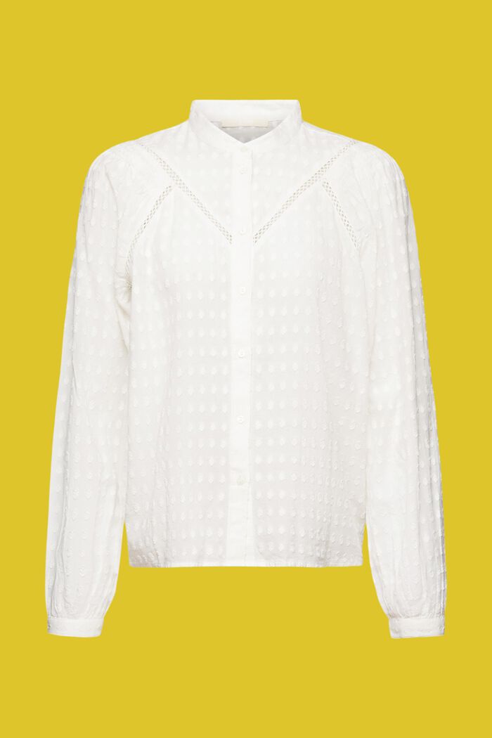 Haftowana bluzka, OFF WHITE, detail image number 6
