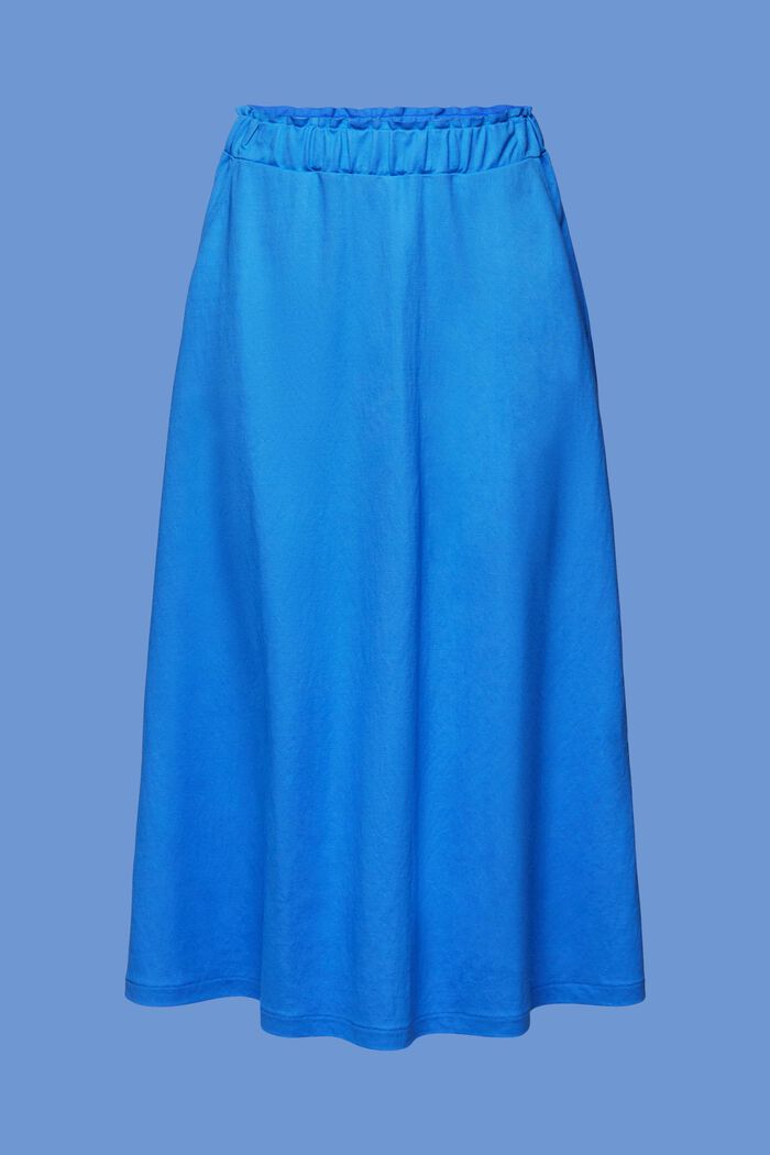 Spódnica midi z elastycznym pasem, BRIGHT BLUE, detail image number 7