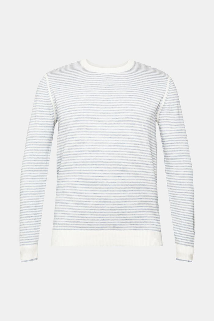 Sweter w paski, OFF WHITE, detail image number 6