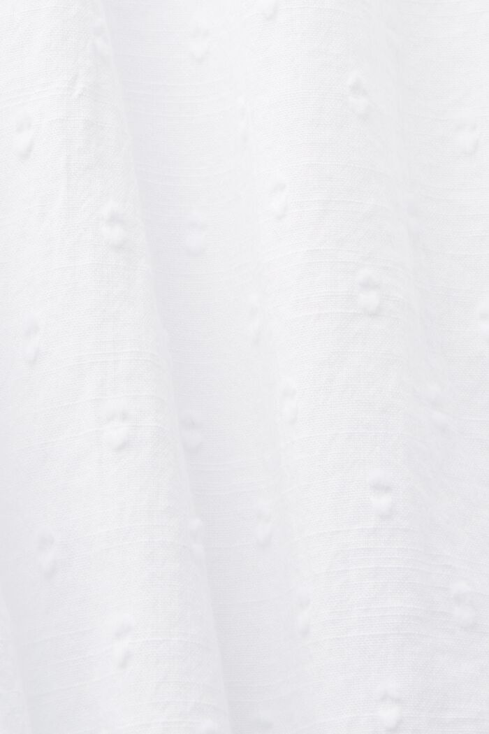 Bluzka bez rękawów w kropeczki, 100% bawełna, WHITE, detail image number 5
