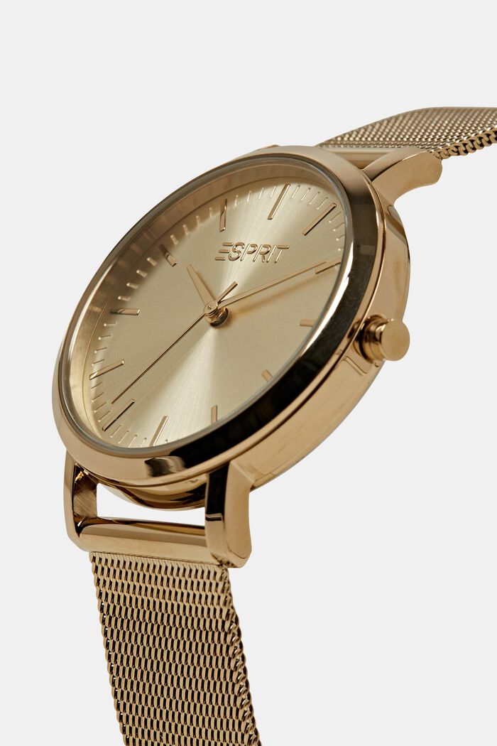 Zegarek ze stali nierdzewnej z paskiem, GOLD, detail image number 1
