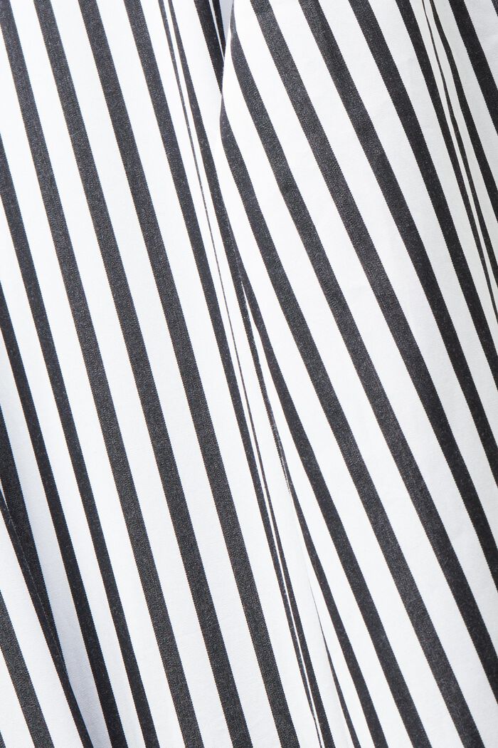 Koszula w paski z popeliny, BLACK, detail image number 5